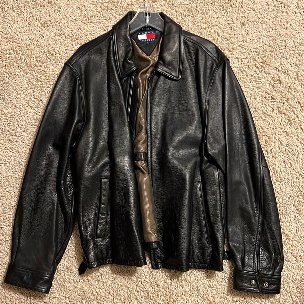 Tommy Hilfiger Men’s Leather Coat